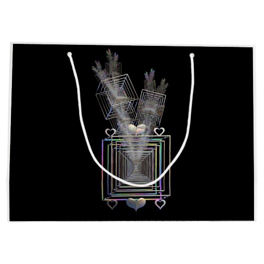 Buiten het vierkant large cadeautasje (Achterkant)