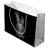 Buiten het vierkant large cadeautasje (Achterkant Gekanteld)