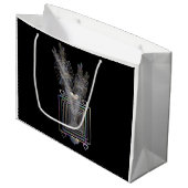 Buiten het vierkant large cadeautasje (Voorkant Gekanteld)