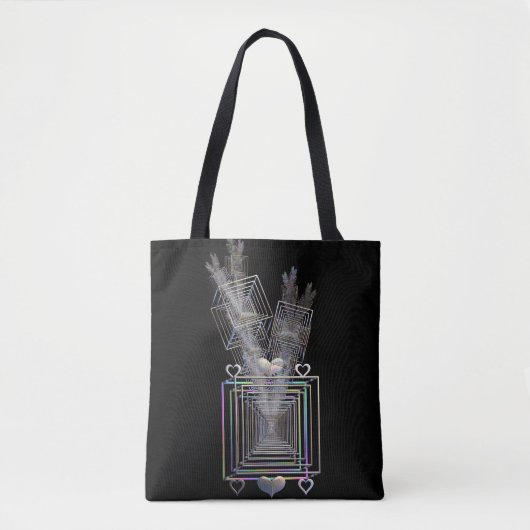 Buiten het vierkant tote bag (Voorkant)