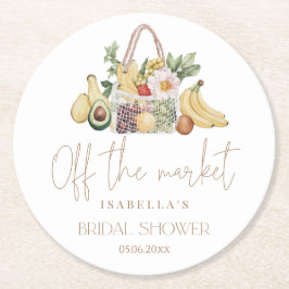 Buiten het Vrijgezellenfeest van de markt Ronde Kartonnen Onderzetter