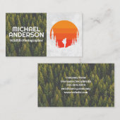 Buiten | Hiker Logo | Bossen Visitekaartje (Voorkant / Achterkant)