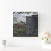 BUITEN HUIS EN RUSSENCLOCK VIERKANTE KLOK (Huis)