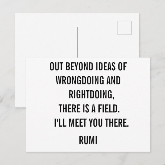 Buiten ideeën... Rumi Briefkaart (Voorkant / Achterkant)