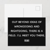 Buiten ideeën... Rumi Briefkaart (Voorkant / Achterkant)