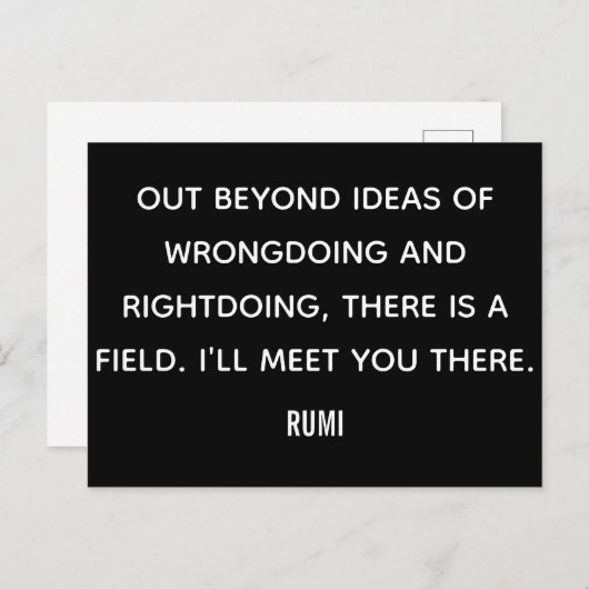 Buiten ideeën... Rumi Briefkaart (Voorkant / Achterkant)