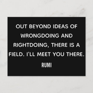 Buiten ideeën... Rumi Briefkaart