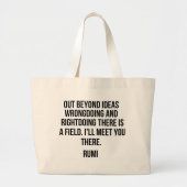 Buiten ideeën... Rumi Grote Tote Bag (Voorkant)