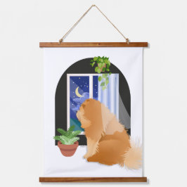 BUITEN IETS WAAR KNOODSCHEMA'S HANGEND WANDKLEED