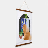 BUITEN IETS WAAR KNOODSCHEMA'S HANGEND WANDKLEED (Gebogen)