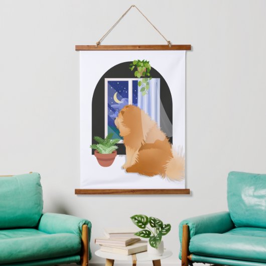 BUITEN IETS WAAR KNOODSCHEMA'S HANGEND WANDKLEED (Woonkamer)