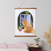 BUITEN IETS WAAR KNOODSCHEMA'S HANGEND WANDKLEED (Slaapkamer)