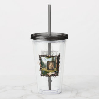 Buiten is het nieuwe offline – Tumbler voor natuur Acryl Drinkbeker