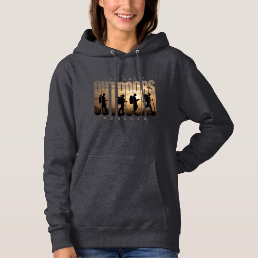 Buiten kamperen | Hoodie voor dames (Voorkant)
