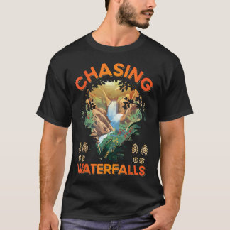 Buiten Kamperen Wandelen Waterval Jagen Wandelaars T-shirt