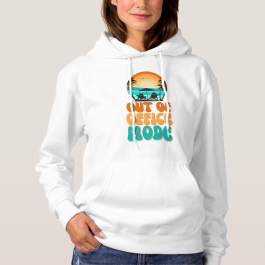 Buiten kantoor modus hoodie (Voorkant)