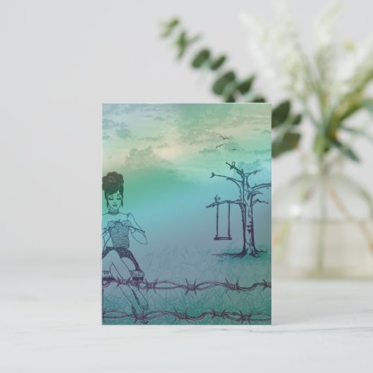 Buiten Knitting Post Card2 Briefkaart (Staand voorkant)