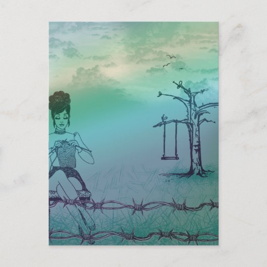 Buiten Knitting Post Card2 Briefkaart (Voorkant)