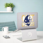Buiten Kodiakbeer Wolf Bos Wilde dieren Sticker (Laptop op bureau)