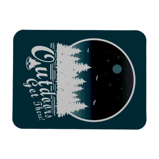 Buiten, kom er 's Midnight 's Groen Magneet (Horizontaal)