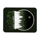 Buiten, kom er 's Midnight 's Groen Magneet (Horizontaal)