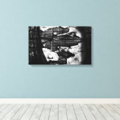 buiten komt er binnen canvas afdruk (Insitu (Houten vloer))