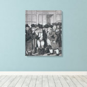 Buiten Lloyds of London Canvas Afdruk (Insitu (Houten vloer))