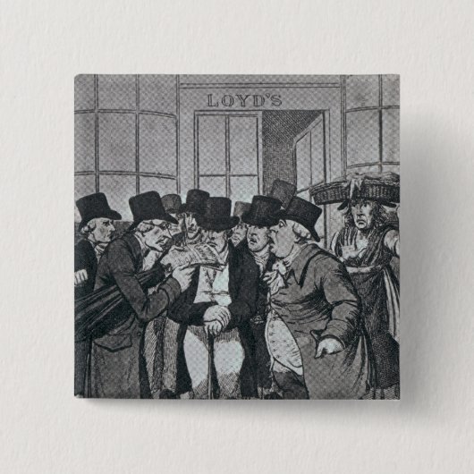 Buiten Lloyds of London Vierkante Button 5,1 Cm (Voorkant)