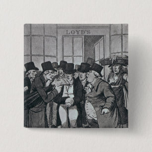 Buiten Lloyds of London Vierkante Button 5,1 Cm