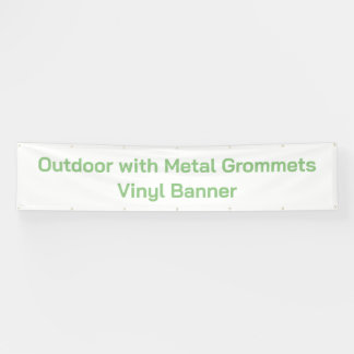 Buiten met metal oogjes 2,5' x 12 vinyl banner