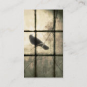 Buiten mijn venster visitekaartje (Achterkant)