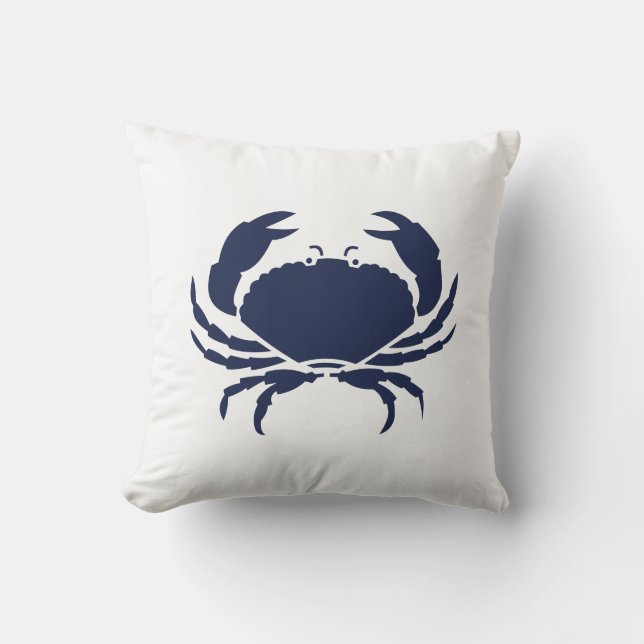 Buiten Nautical CRAB white marine omkeerbaar Buitenkussen (Voorkant)