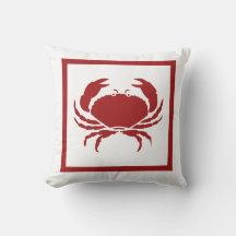 buiten of binnen CRAB rood kussen