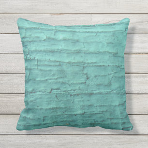 Buiten of binnen Massief blauwgroen hemelsblauw ku Buitenkussen