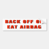 Buiten of Eat Airbag Bumpersticker (Voorkant)
