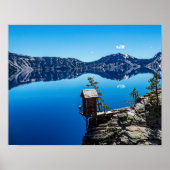 Buiten op de Cliff/Crater Lake Poster (Voorkant)