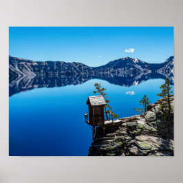 Buiten op de Cliff/Crater Lake Poster