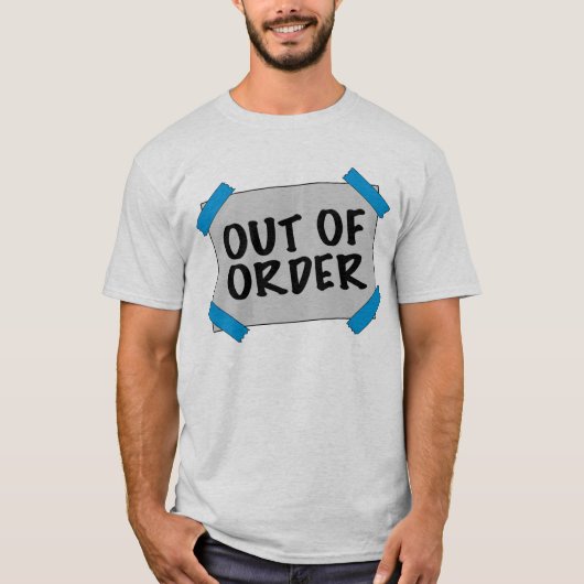 buiten orde t-shirt (Voorkant)