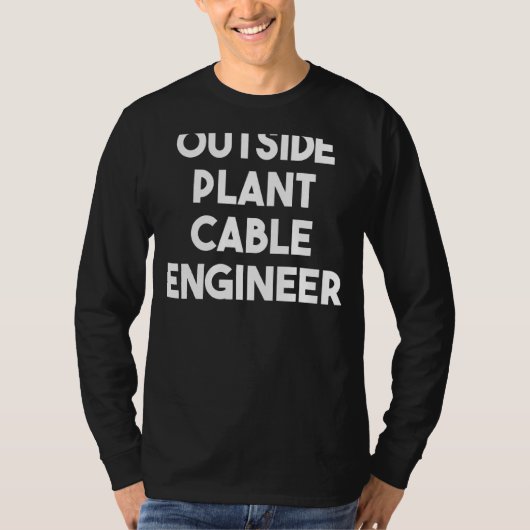 Buiten Plant kabelingenieur T-shirt (Voorkant)