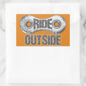 Buiten Rechthoekige Sticker (Tas)