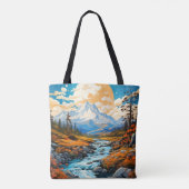 Buiten Rivierdal in de Zomer Tote Bag (Achterkant)