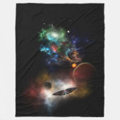Buiten ruimte en tijd Fractal Art II Spacescape Fleece Deken (Voorkant)