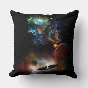 Buiten ruimte en tijd Fractal Art II Spacescape Kussen