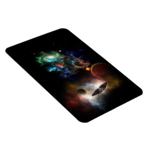 Buiten ruimte en tijd Fractal Art II Spacescape Magneet