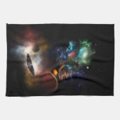 Buiten ruimte en tijd Fractal Art II Spacescape Theedoek (Horizontaal)