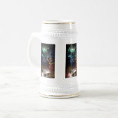 Buiten ruimte en tijd fractale kunst bierpul (Voorkant links)