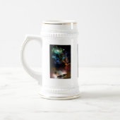 Buiten ruimte en tijd fractale kunst bierpul (Links)