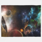 Buiten ruimte en tijd fractale kunst fleece deken (Voorkant (Horizontaal))