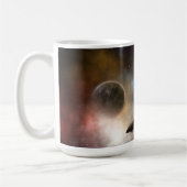 Buiten ruimte en tijd fractale kunst koffiemok (Links)