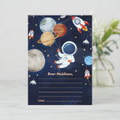 Buiten Ruimte Tijd Capsule Nota Bericht Kaart (Staand voorkant)